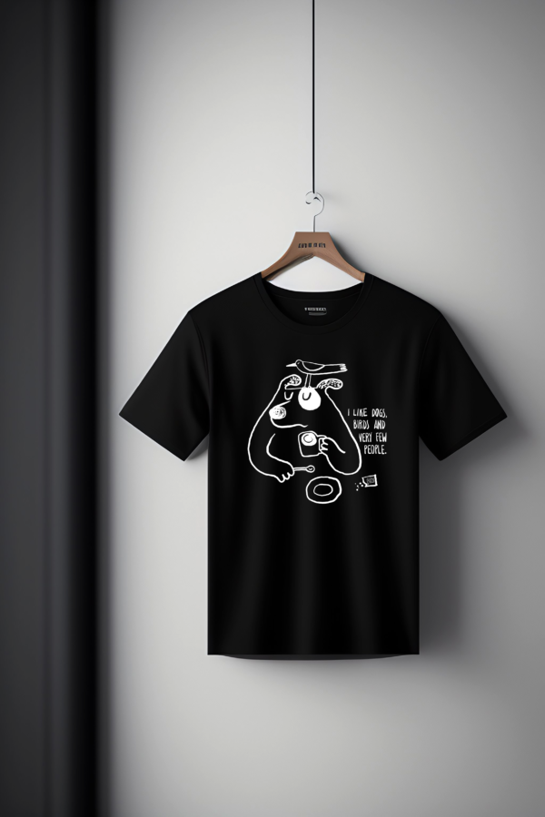 "Snoob dog" tshirt illustrata nera